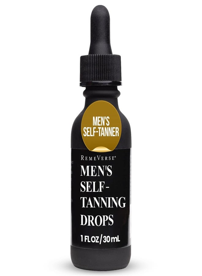 RemeVerse Men’s Self-Tanning Drops - Achieve Natural-Looking Even Skin Tone with Customizable Sunless Tanner for Men - Post-Shave Skin Protection - Ideal for All Skin Types and Tones - 1 oz - Image 1